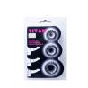 Baile  titan set 3pcs cock ring black 2.8 + 2.4 + 1.9 cm - 5
