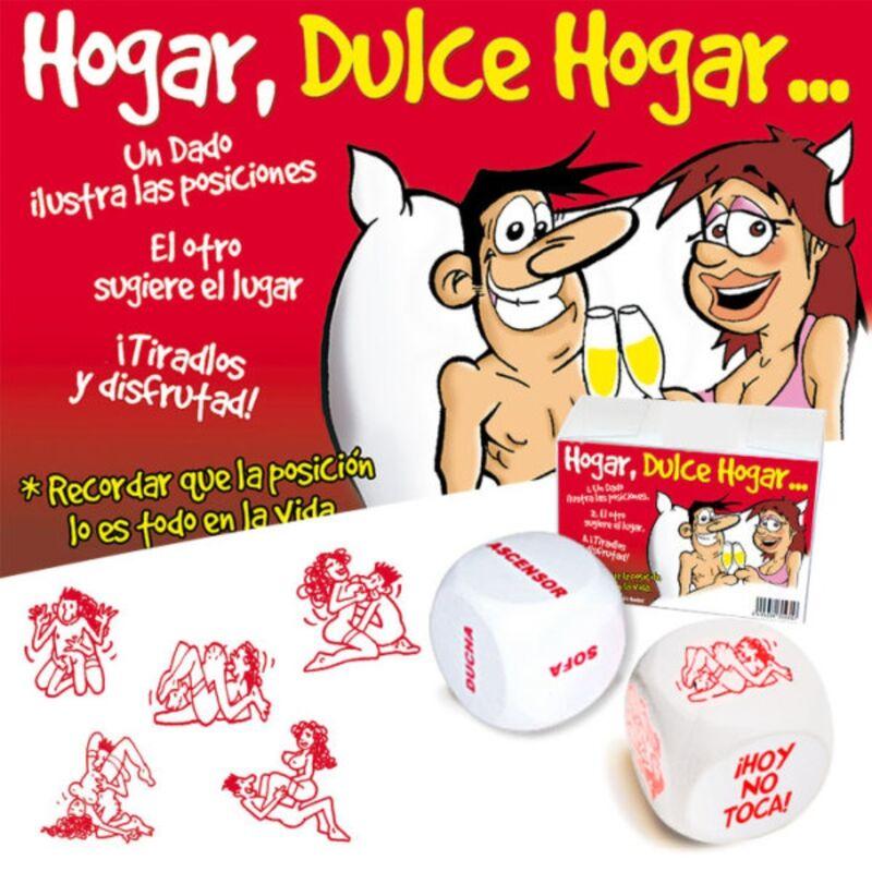 Juego de dados eróticos heterosexuales hogar dulce hogar