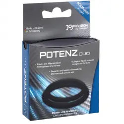 Potenz duo anillos para pene negro - m Potenz duo anillos para pene negro - m