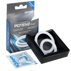 Potenz duo anillos para pene blanco - m