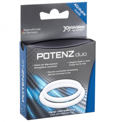 Potenz duo anillos para pene blanco - m