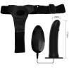 Pretty love male - vito strap on con dildo hueco y vibracion 17.3 cm - 5