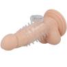 Casual ring funda pene vibrador transparente - 4