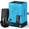 Satisfyer Men Vibration negro junto a su caja azul