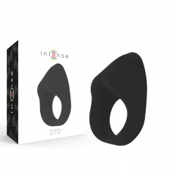 Intense oto anillo vibrador recargable negro