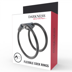 Darkness anilla flexible doble para el pene