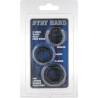 Sevencreations juego tres anillos pene negro - 2