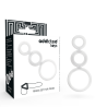Addicted toys set  anillos pene y testiculos clear - 2