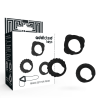 Addicted toys  set 3 anillos pene negro - 2