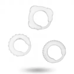 Addicted toys set 3 anillos pene clear Addicted toys set 3 anillos pene clear
