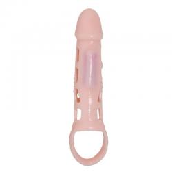 Baile funda extensora pene con vibracion y strap 13.5 cm