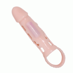 Baile funda extensora pene con vibracion y strap 13.5 cm