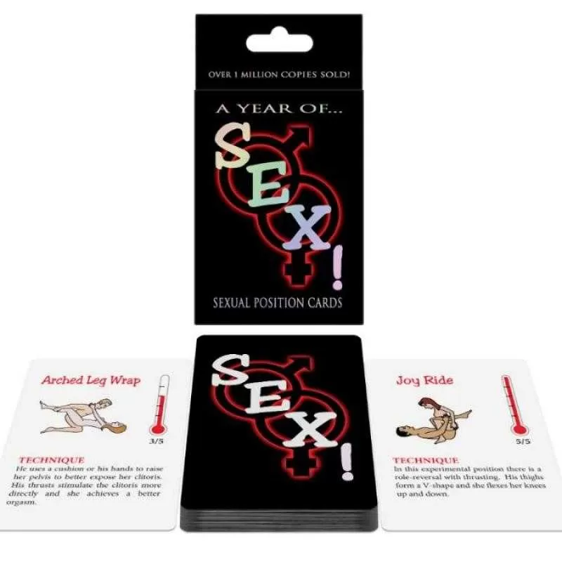 Juego de cartas posturas sexuales un año de...¡sexo! en