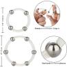 Calex kit de 2 uds anillo de silicona con cuentas de acero - 4