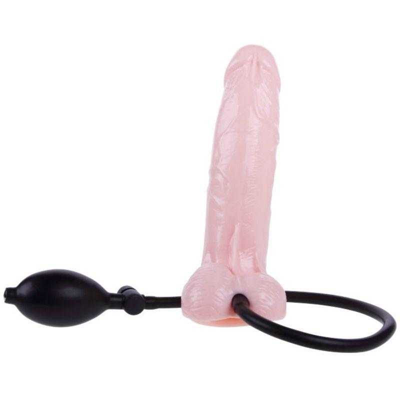 Inflatable dildo hinchable realistico con ventosa 19.3 cm