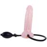 Inflatable dildo hinchable realistico con ventosa 19.3 cm - 1
