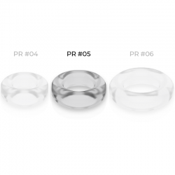 Powering super flexible y resistente anillo pene 4.8cm pr05 clear