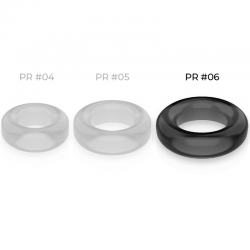 Powering super flexible y resistente anillo pene 5.5cm pr06 negro