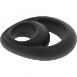 Powering super flexible y resistente anillo pene y testiculos pr14 negro