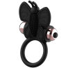 Coquette cock ring butterfly anillo vibrador negro / gold - 5
