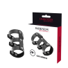 Darkness anillo doble pene y testiculos ajustable leather - 2