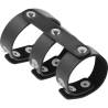 Darkness anillo doble pene y testiculos ajustable leather - 3