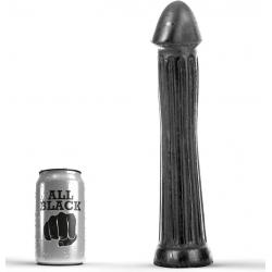 All black plug dildo 31cm