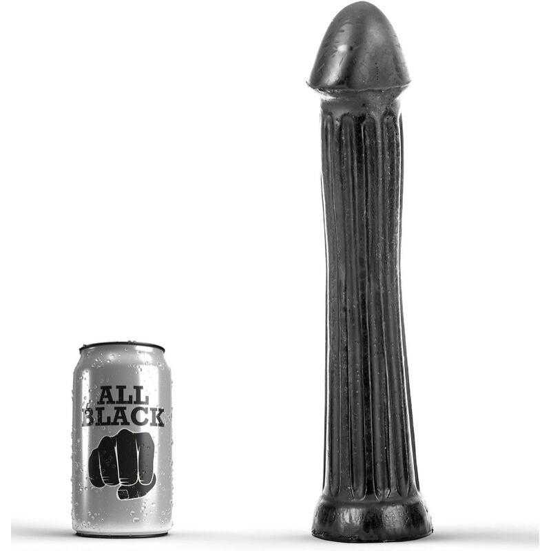 All black plug dildo 31cm