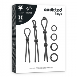 Addicted toys kit de 7 anillas silicona flexible