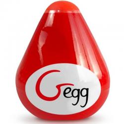 Gvibe huevo masturbador texturado reutilizable rojo