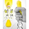Gvibe huevo masturbador texturado reutilizable amarillo - 4