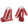 Tenga FLIP 0 (ZERO) rojo abierto, solo y con el calentador dentro