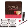 Juego Chocolate Seductions con cartas, chocolate corporal, pincel y dado