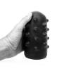 All black masturbador bumpy de color negro - 4