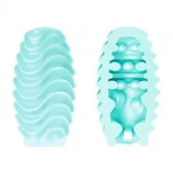 Pretty love huevo masturbador doble cara turquesa
