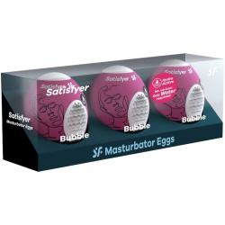 Satisfyer 3 huevos masturbadores - bubble