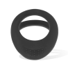 Doble anillo Ohmama negro de 3,5 y 4,5 cm, con los puntos de relieve