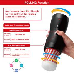 Tenga vacuum gyro roller succión y rotación