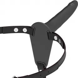 Fetish submissive arnés silicona negro 15cm