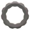 Anillo Alpha Erect Ring gris de frente, con el borde dentado