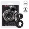 California exotics alpha dual magnum ring negro - 2