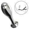 Star Fucker Teardrop Plug, plug metálico visto de lado con la base