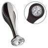 Star Fucker Teardrop Plug, plug metálico con la gema y detalle ampliado