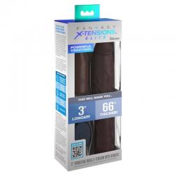 Pipedreams sleeve 22,86 cm + 7,62 cm plug remote brown