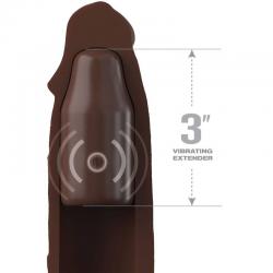 Pipedreams sleeve 22,86 cm + 7,62 cm plug remote brown