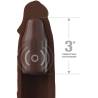 Pipedreams sleeve 22,86 cm + 7,62 cm plug remote brown - 3