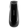 Satisfyer Men Vibration+ negro, de lado con el logotipo Satisfyer