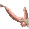 Doble dildo Plus en la mano