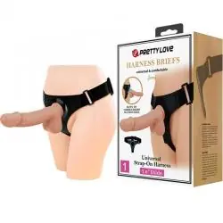 Pretty love - harness briefs arnés universal con dildo jerry 21.8 cm natural Pretty love - harness briefs arnés universal con dildo jerry 21.8 cm natural