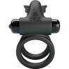 Pretty love - doble anilo vibrador con estimulador negro - 3
